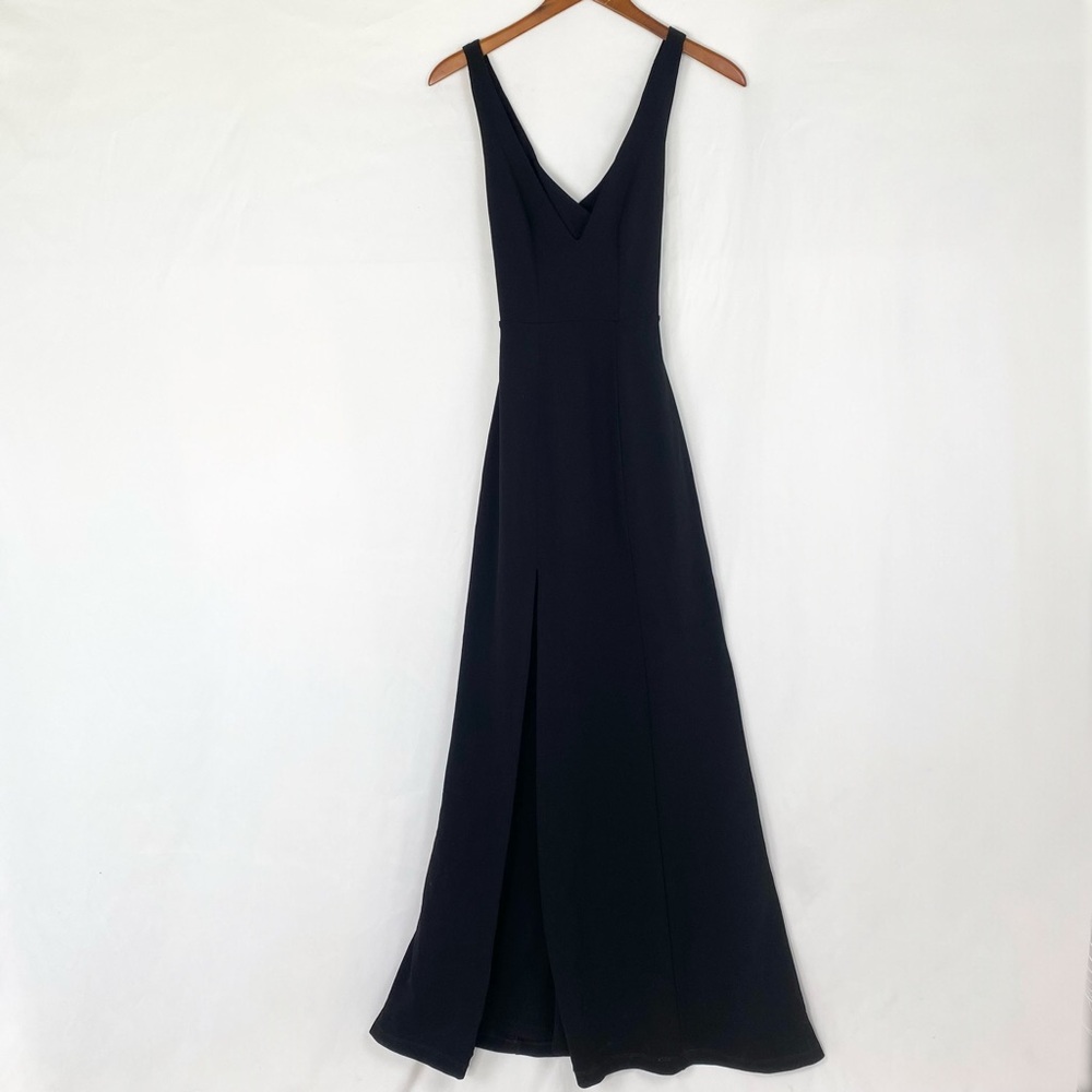 Show Me Your MuMu Rachel Maci Dress V Neck Crossback Stretch Side‎ Slit Size Cs